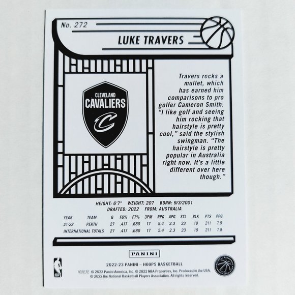 Cleveland Cavaliers (Luke Travers) - BKBL [6_LT1] - Rookie Card (RC) - Picture 4 of 4